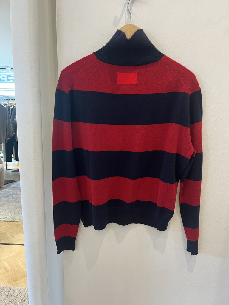Collectors Club Cashmere pullover red navy