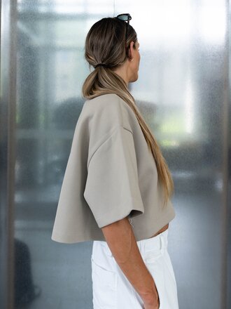Rhune Ibbe Boxy Oversized Tee Beige