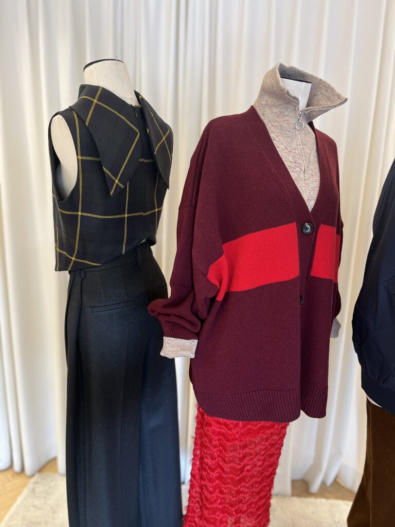 Patou Sleeveless tartan top
