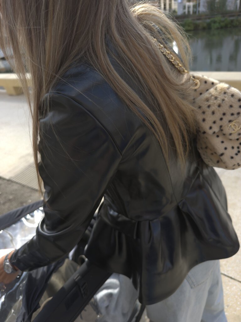 Rhune Ida Long Sleeves Leather Black