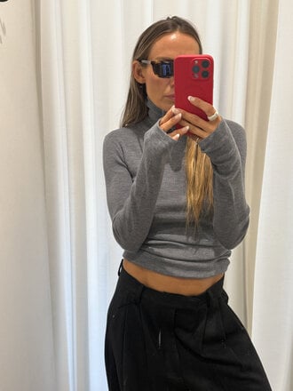 Rhune Cael fine turtleneck grey