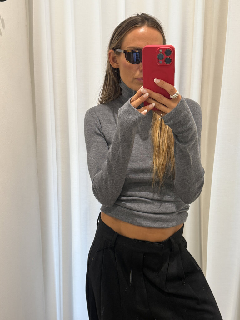 Rhune Cael fine turtleneck grey