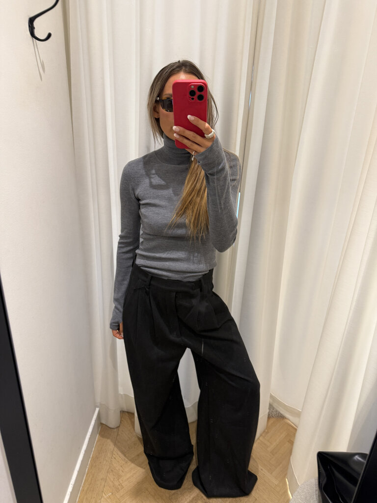 Rhune Cael fine turtleneck grey