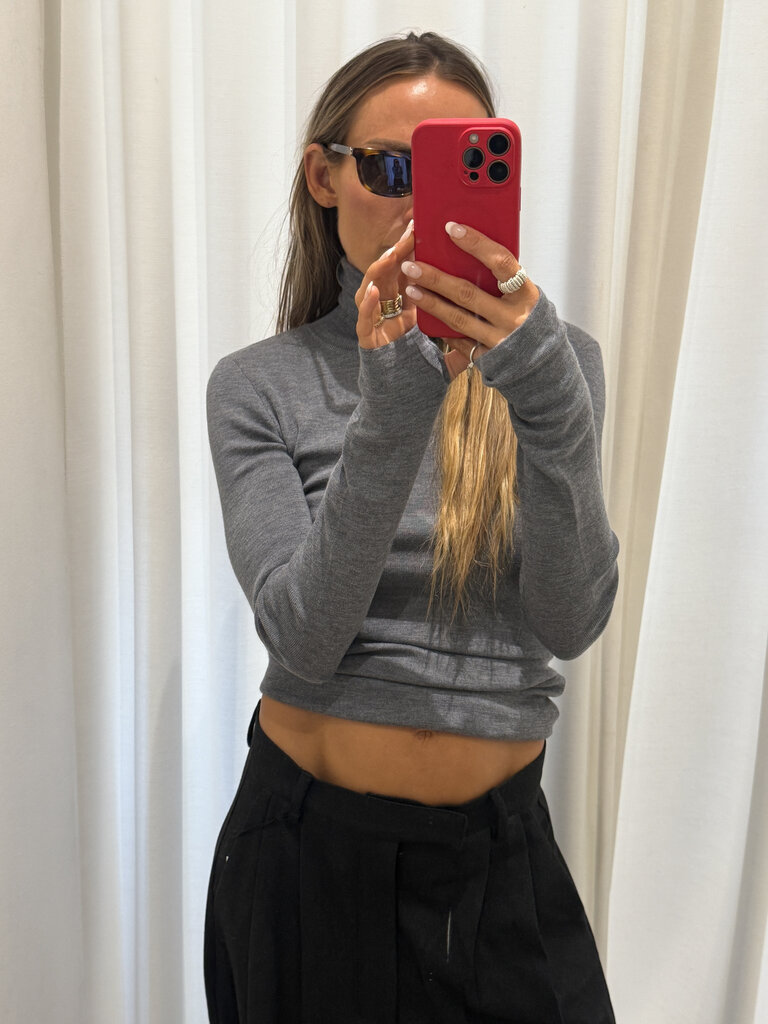 Rhune Cael fine turtleneck grey