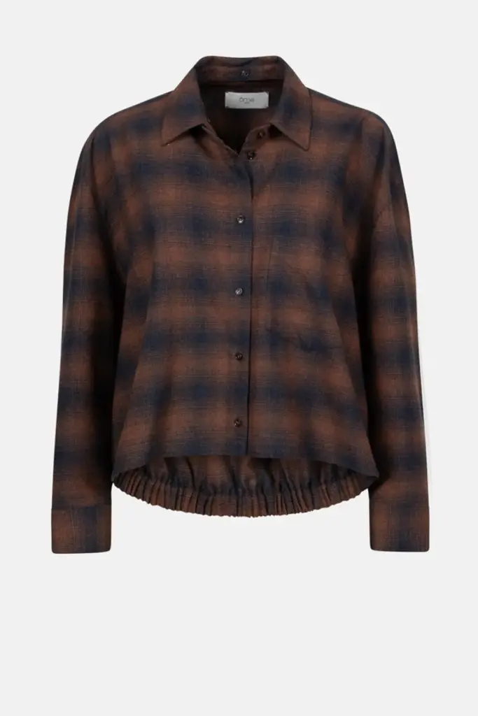 Brown check shirt