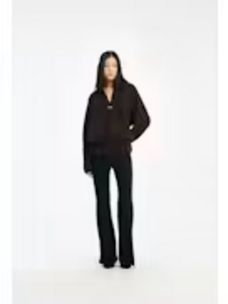 Rotate Brown fleece zip pullover