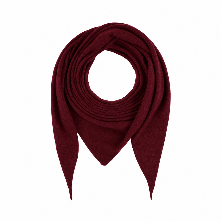 Raff Triangle cashmere scarf bordeaux