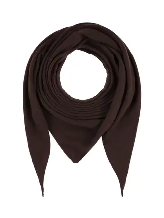 Raff Triangle cashmere scarf coffee