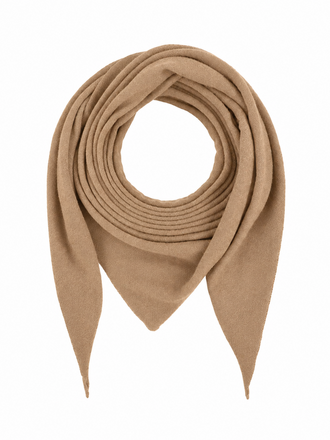 Raff Triangle cashmere scarf camel