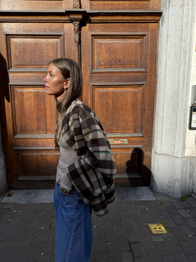 Studio Clique Wool tartan jacket