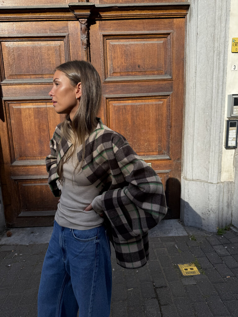 Studio Clique Wool tartan jacket