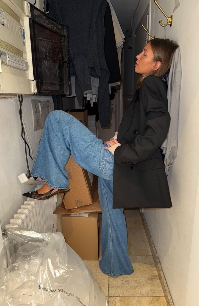 MSGM Fitted black blazer