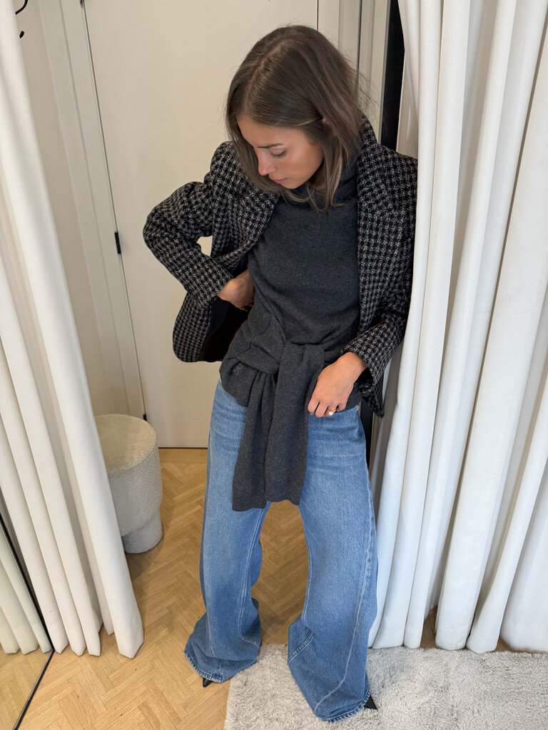 Checkered blazer