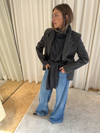 Checkered blazer