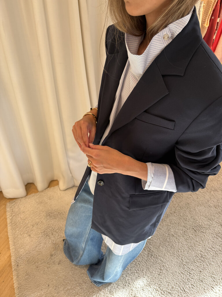 Blazer with shirt attached