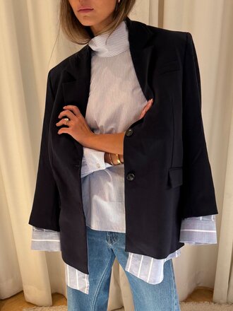 Blazer with shirt attached