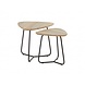 4 Seasons Outdoor Axel bijzettafel - set van twee - 4-Seasons Outdoor 4 Seasons Outdoor Axel bijzettafel - set van twee - 4-Seasons Outdoor