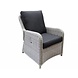 AVH-Collectie Bilbao XL lounge tuinstoel verstelbaar wit grijs AVH-Collectie Bilbao XL lounge tuinstoel verstelbaar wit grijs
