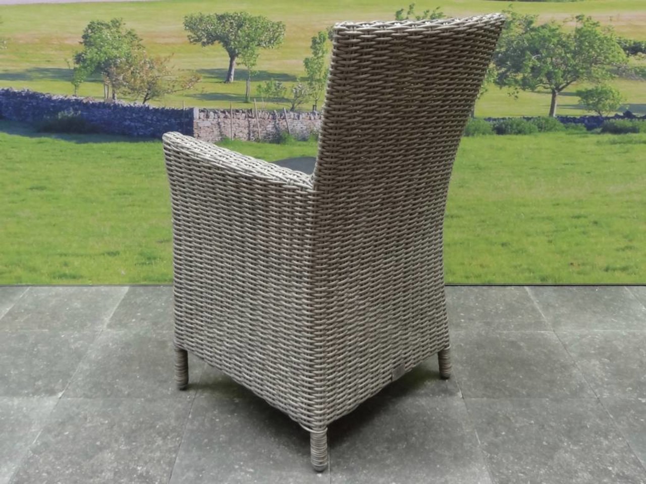 AVH-Collectie Capri dining tuinstoel grijs wicker AVH-Collectie Capri dining tuinstoel grijs wicker