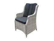 AVH-Collectie Darwin dining tuinstoel wit-grijs
