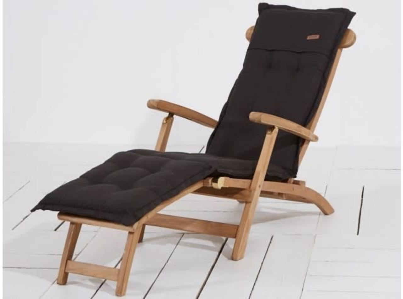 Madison Ligbed kussen 200x65 cm Rib black Madison Ligbed kussen 200x65 cm Rib black