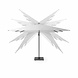 Platinum Challenger T2 premium zweefparasol 300x300 cm witte mast faded black Platinum Challenger T2 premium zweefparasol 300x300 cm witte mast faded black