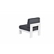 Garden Impressions Cube middenelement aluminium wit Garden Impressions Cube middenelement aluminium wit