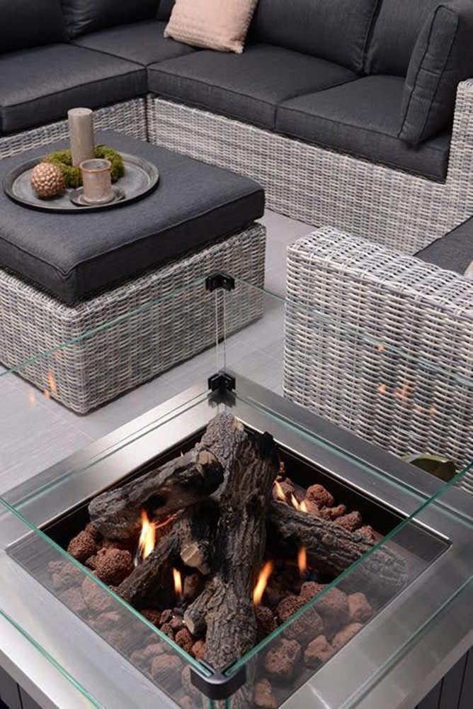 Cozy Living sfeerhaard Faro 80x80 cm zwart Cozy Living sfeerhaard Faro 80x80 cm zwart