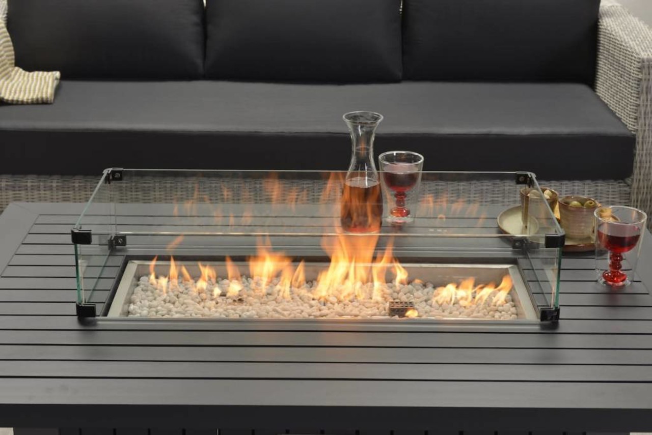 Cozy Living sfeerhaard Albufeira 132x89xH61 cm antraciet Cozy Living sfeerhaard Albufeira 132x89xH61 cm antraciet