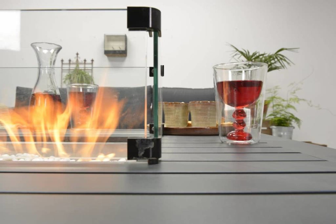 Cozy Living sfeerhaard Albufeira 132x89xH61 cm antraciet Cozy Living sfeerhaard Albufeira 132x89xH61 cm antraciet