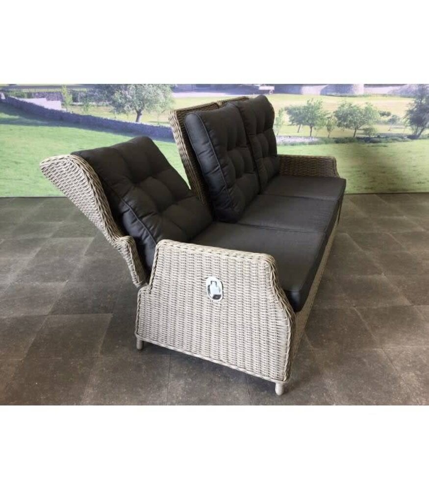 AVH-Collectie Ibiza 3-zitsbank verstelbaar grijs