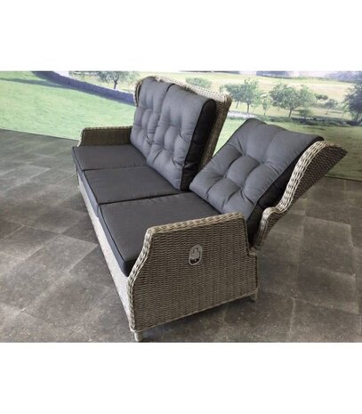 AVH-Collectie Ibiza 3-zitsbank verstelbaar grijs