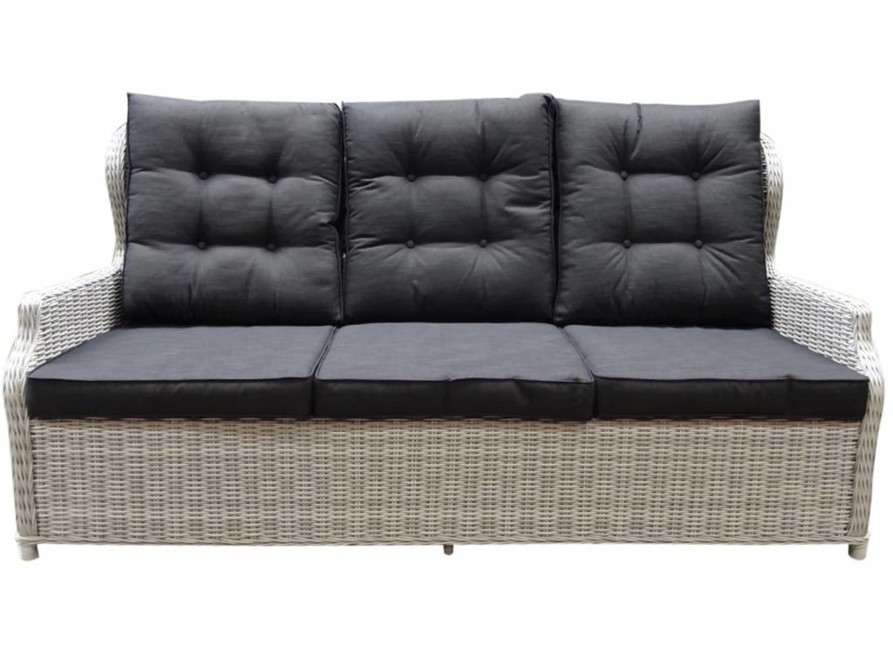 AVH-Collectie Ibiza XL 3-zitsbank verstelbaar wit grijs AVH-Collectie Ibiza XL 3-zitsbank verstelbaar wit grijs