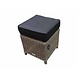 AVH-Collectie AVH XL voetenbank 40x40xH45 cm grijs AVH-Collectie AVH XL voetenbank 40x40xH45 cm grijs