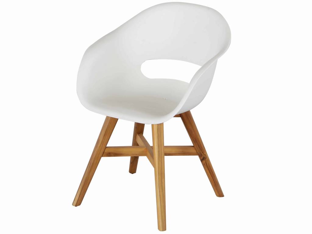 AVH-Collectie Karlstad dining tuinstoel kunststof wit