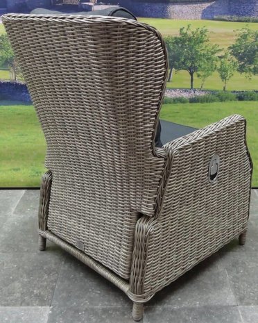 AVH-Collectie Ibiza lounge tuinstoel verstelbaar grijs AVH-Collectie Ibiza lounge tuinstoel verstelbaar grijs