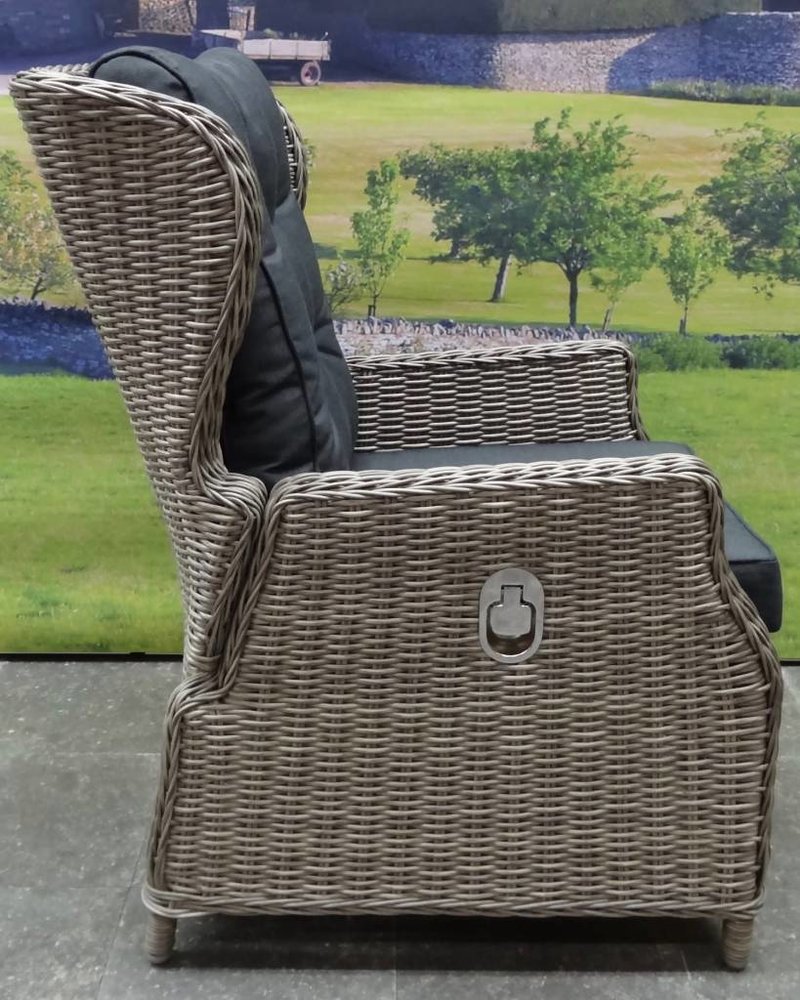 AVH-Collectie Ibiza lounge tuinstoel verstelbaar grijs AVH-Collectie Ibiza lounge tuinstoel verstelbaar grijs