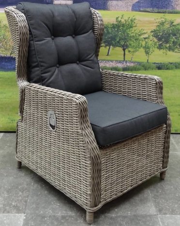 AVH-Collectie Ibiza lounge tuinstoel verstelbaar grijs AVH-Collectie Ibiza lounge tuinstoel verstelbaar grijs