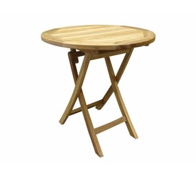 AVH-Collectie Klaptafel 80 cm rond teak AVH-Collectie Klaptafel 80 cm rond teak