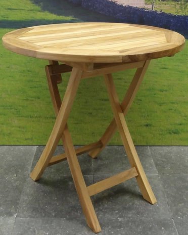 AVH-Collectie Klaptafel 80 cm rond teak AVH-Collectie Klaptafel 80 cm rond teak