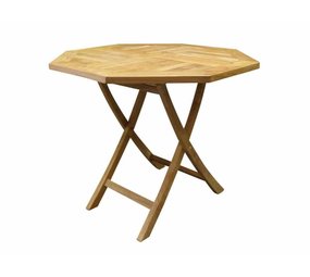 AVH-Collectie Klaptafel 90 cm achtkantig teak AVH-Collectie Klaptafel 90 cm achtkantig teak