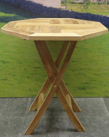 AVH-Collectie Klaptafel 70 cm achtkantig teak AVH-Collectie Klaptafel 70 cm achtkantig teak