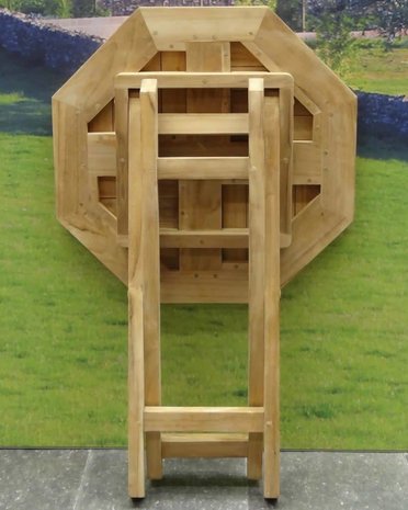 AVH-Collectie Klaptafel 70 cm achtkantig teak AVH-Collectie Klaptafel 70 cm achtkantig teak