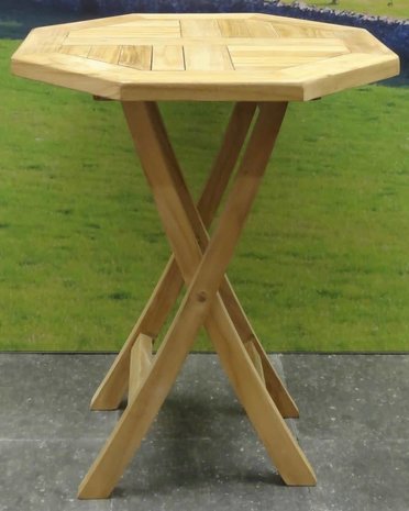 AVH-Collectie Klaptafel 60 cm achtkantig teak AVH-Collectie Klaptafel 60 cm achtkantig teak