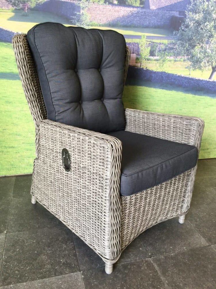 AVH-Collectie Marina lounge tuinstoel verstelbaar grijs AVH-Collectie Marina lounge tuinstoel verstelbaar grijs