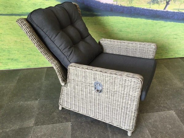 AVH-Collectie Marina lounge tuinstoel verstelbaar grijs AVH-Collectie Marina lounge tuinstoel verstelbaar grijs