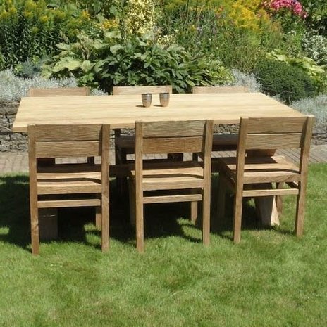 AVH-Collectie Zambia dining tuintafel 260x100xH77 cm teak AVH-Collectie Zambia dining tuintafel 260x100xH77 cm teak