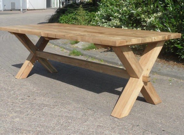 AVH-Collectie Zambia dining tuintafel 260x100xH77 cm teak AVH-Collectie Zambia dining tuintafel 260x100xH77 cm teak