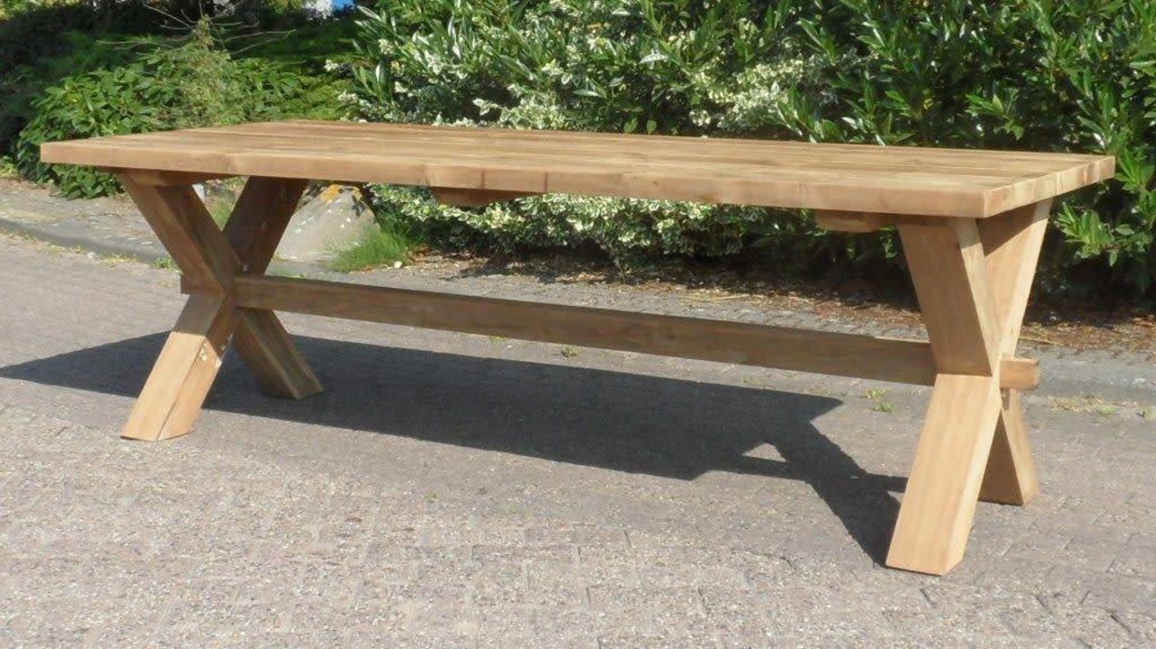 AVH-Collectie Zambia dining tuintafel 260x100xH77 cm teak AVH-Collectie Zambia dining tuintafel 260x100xH77 cm teak