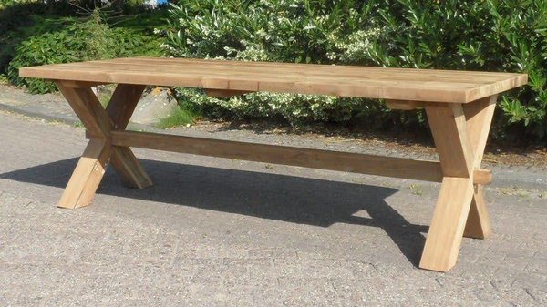 AVH-Collectie Zambia dining tuintafel 260x100xH77 cm teak AVH-Collectie Zambia dining tuintafel 260x100xH77 cm teak